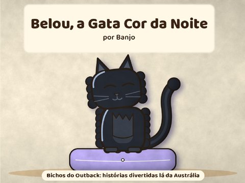 Capa de Belou, a Gata Cor da Noite
