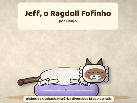 Capa de Jeff, o Ragdoll Fofinho